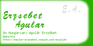 erzsebet agular business card
