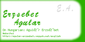 erzsebet agular business card